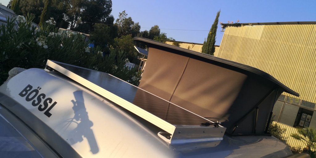 Mobite21mobile Montage Solarmodul auf Van Mercedes
